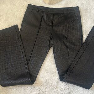 NWOT Poleci women’s black leather Pants